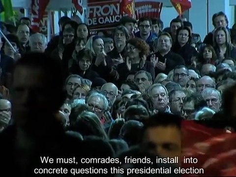 Jean-Luc Mélenchon Discours de Villeurbanne Eng.Subtitles partie 01