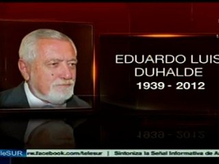 Argentina: muere Eduardo Luis Duhalde