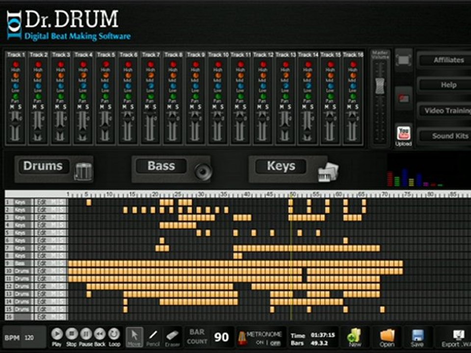 Beat Making Software - Dr Drum Minimal Beat, Check It Out