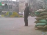 فري برس ريف دمشق  سقبا الدبابات بالمدينة بعد خطة عنان3 4 2012 3 4 2012 ج5