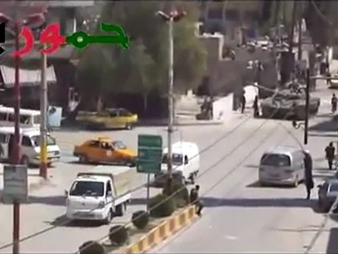 فري برس ريف دمشق مدينة حمورية الثلاثاء الساحة العامة 3 4 2012 ج1