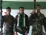 فري برس   حمص الرستن أنشقاق الملازم مهند فرزات والعريف احمد بحبوح 2 4 2012