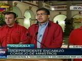 Vicepresidente venezolano encabeza Consejo de Ministros