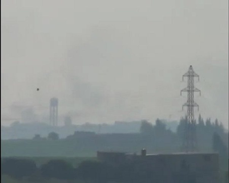 فري برس   إدلب تفتناز القصف المباشر على البلدة