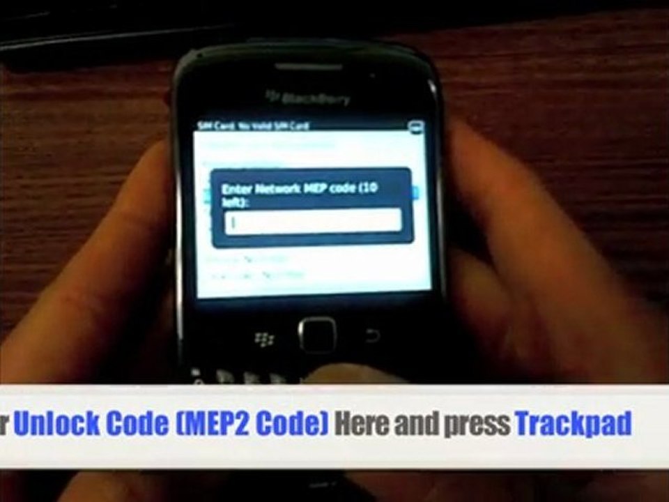 Unlock Blackberry Curve 3G - How to Unlock Blackberry ...