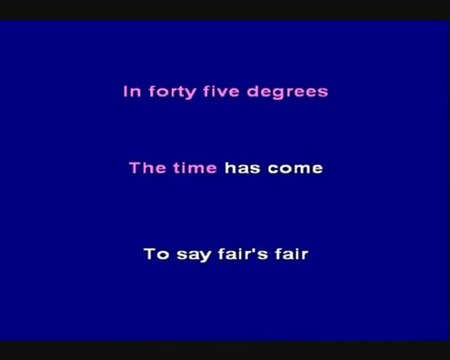 Karaoke MIDNIGHT OIL - Beds are burning - karaoke