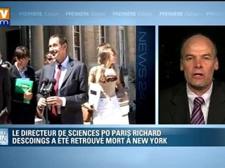 Le directeur de Sciences Po Paris retrouvé mort dans un hôtel de New York