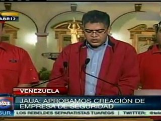 Crearán empresa de seguridad en Venezuela: Jaua