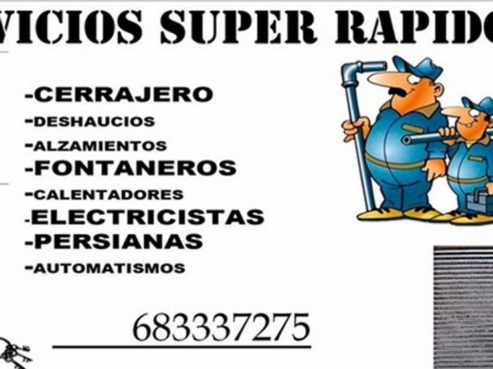 FONTANEROS LA UNION 683337275 CERRAJEROS ELECTRICISTAS 24 HORAS