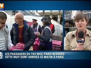 Les passagers du TGV bloqués sont arrivés à Paris