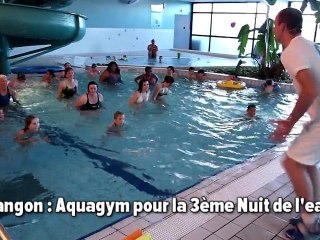 Langon: aquagym pour la Nuit de l'eau