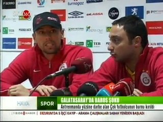 Galatasaray'da Baros Şoku