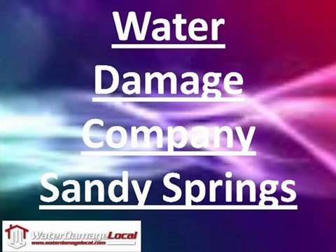 Water Damage Company Sandy Springs