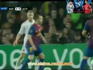 مباراة برشلونة ضد اسي ميلان الشوط الاول 3/4/2012