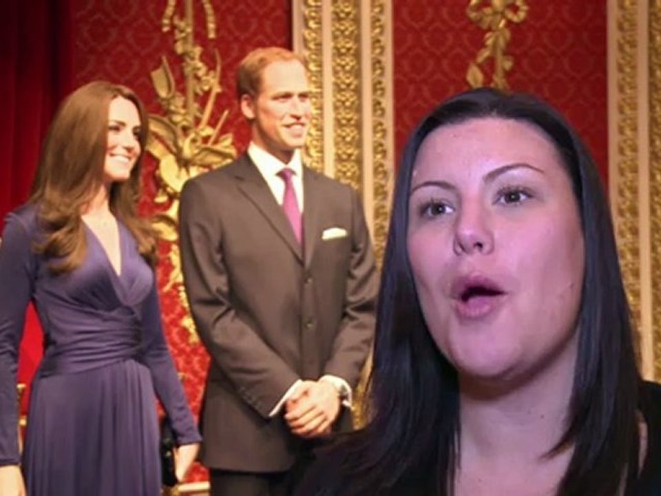 Traumpaar in wachs: schnappschuss mit william und kate