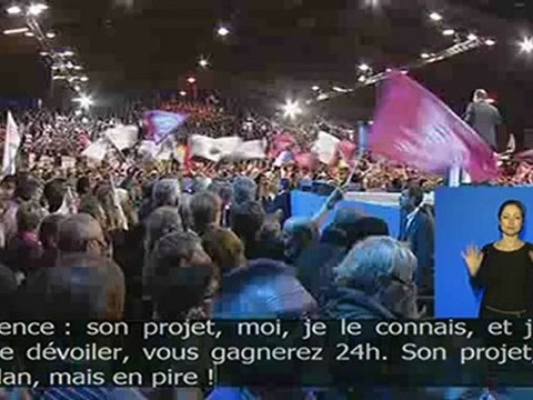 Meeting de F. Hollande et S. Royal à Rennes
