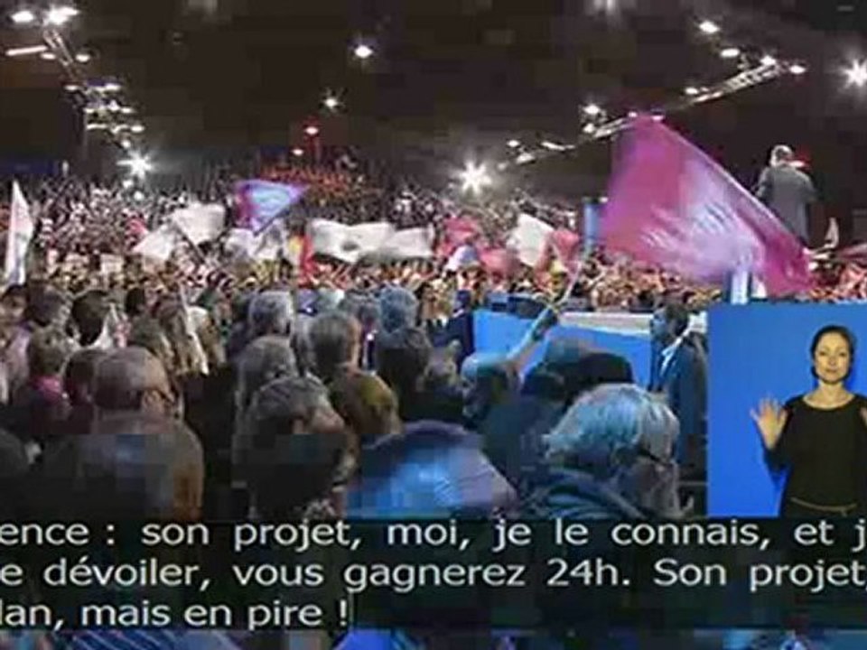Meeting de F. Hollande et S. Royal à Rennes