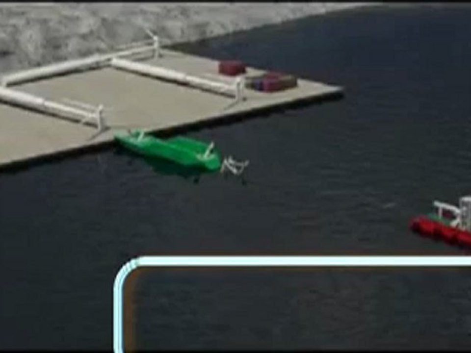Deniz içine rüzgar gülü montajı