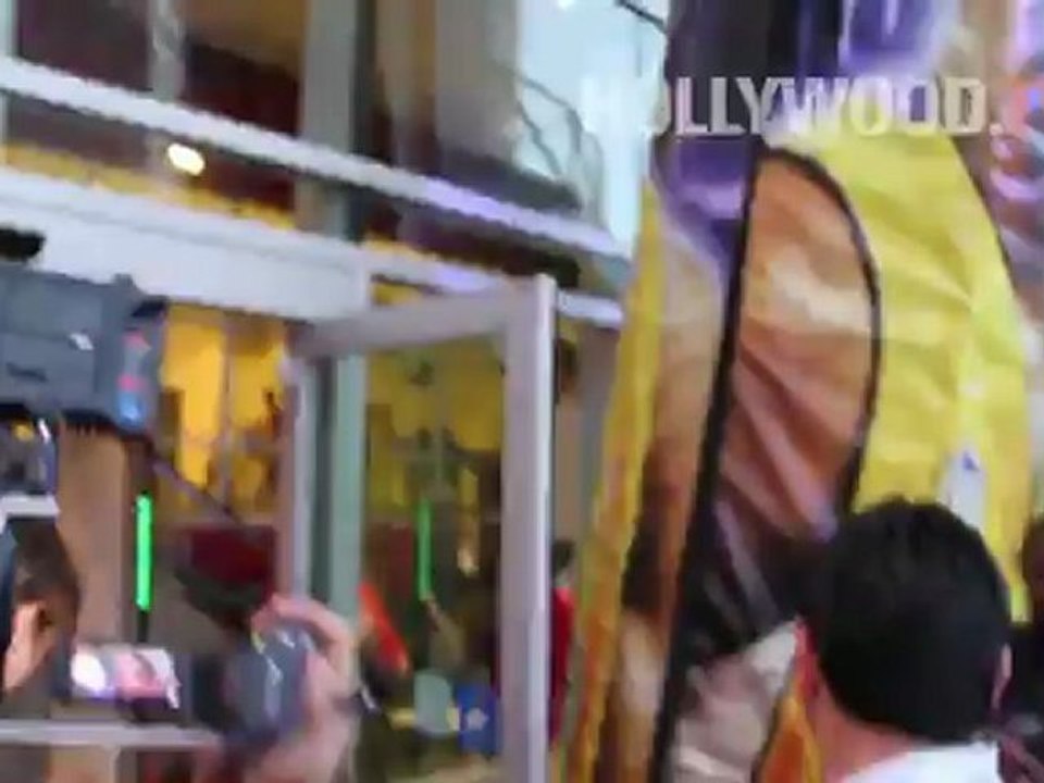 Ashton Kutcher arriving at the Staples Center