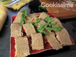 Galette de blé noir aux herbes et aux légumes