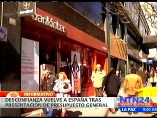 Presentación del Presupuesto General revive desconfianza entre los españoles – NTN24.COM
