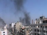 فري برس حمص قصف عنيف  على  حمص القرابيص 4 4  2012