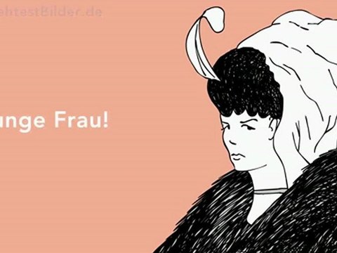 Optische Täuschung: alte oder junge Frau?