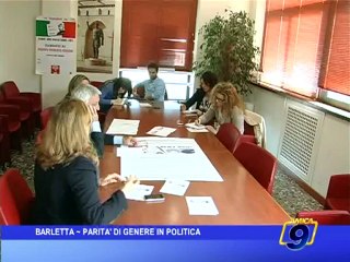 Barletta | Parità di genere in politica