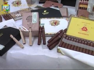 Roma - Gdf sequestra una tonnellata di sigari cubani (04.04.11)