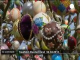 10,000 Easter eggs decorate tree in Germany - no comment