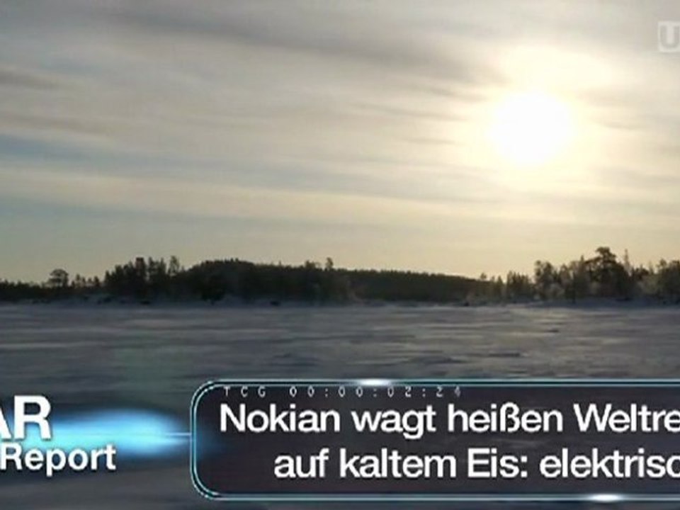 Nokian wagt heißen Weltrekord auf kaltem Eis: elektrisch