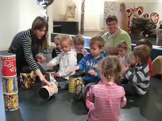 Les enfants d'Amstramgram à l'exposition Totem & Tabous la Maison des Arts d'Aime