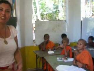 Global Crossroad Teaching English  to Buddhist Monks