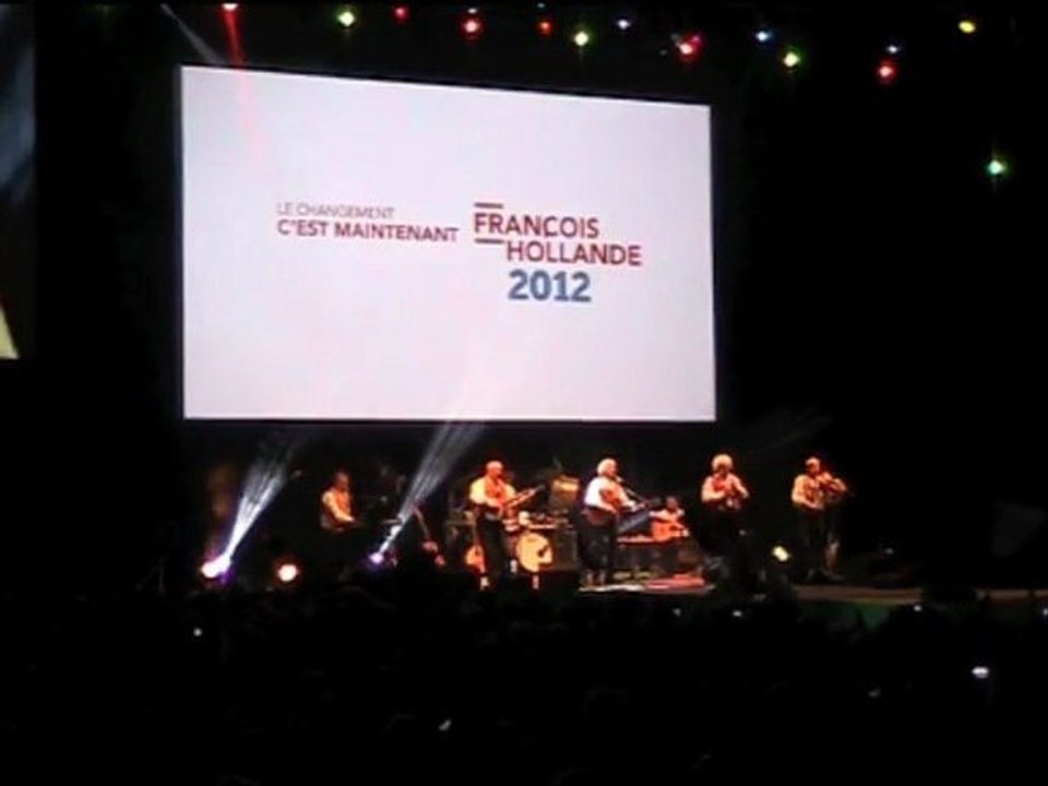 concert de Tri Yann au meeting de Francois Hollande à Rennes - mercredi 4 avril 2012