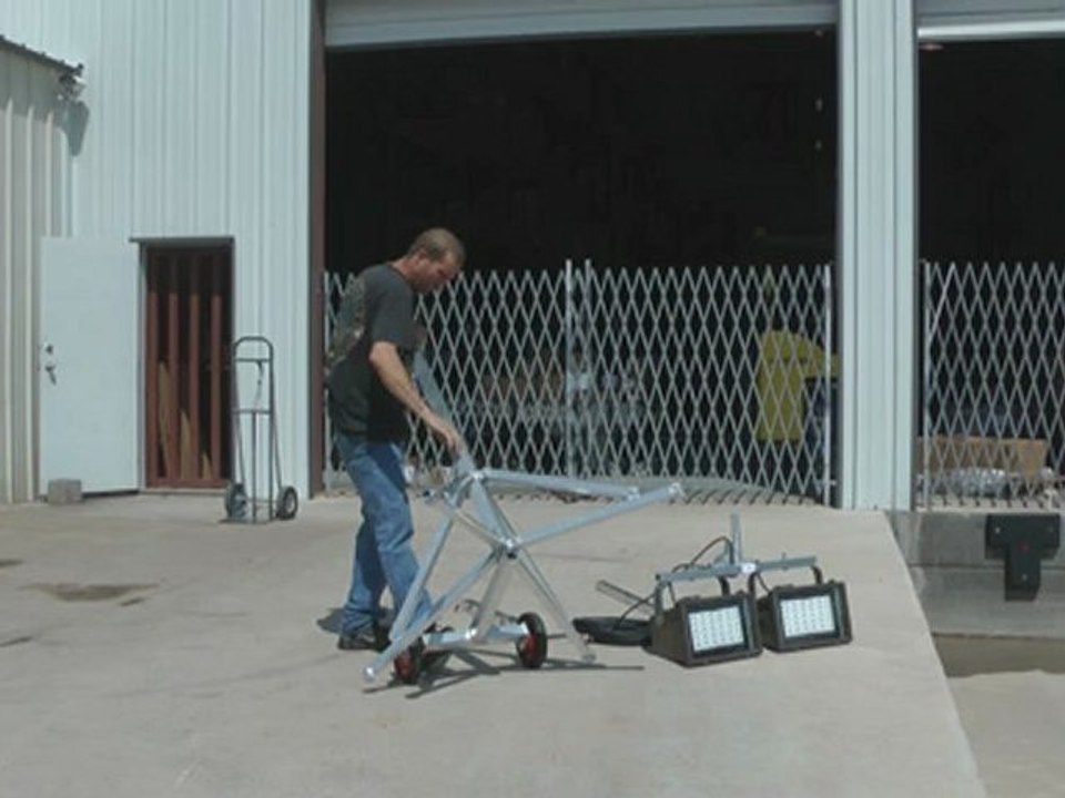 Hazardous Location Lighting - 300 Watts - 60 LEDS - Tripod Mount - 100 ft cord - Class 1, Division 2