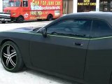 Miami Matte Black Car Wrap Dodge Challenger by 3M CERTIFIED Car Wrap Solutions in Fort Lauderdale, Florida