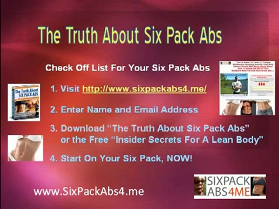 Truth About Abs is not just Abdominal Exercises