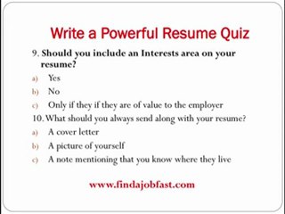 Choosing The Right Resume Writing Methods