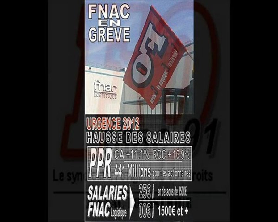 grève fnac St Lazare 5 avril 2012