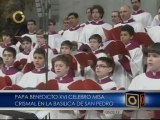 Papa Benedicto XVI critica la 