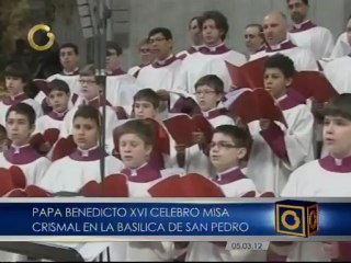 Papa Benedicto XVI critica la "desobediencia" de los sacerdotes