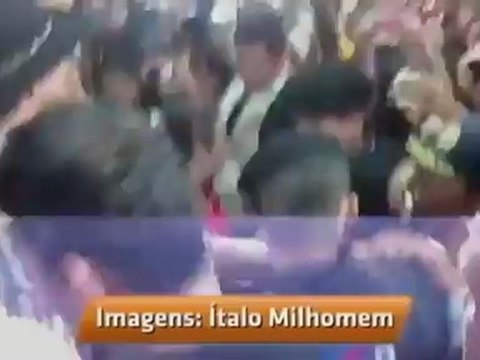 Ex-BBB Fael é recebido por fãs, políticos e banda no MS