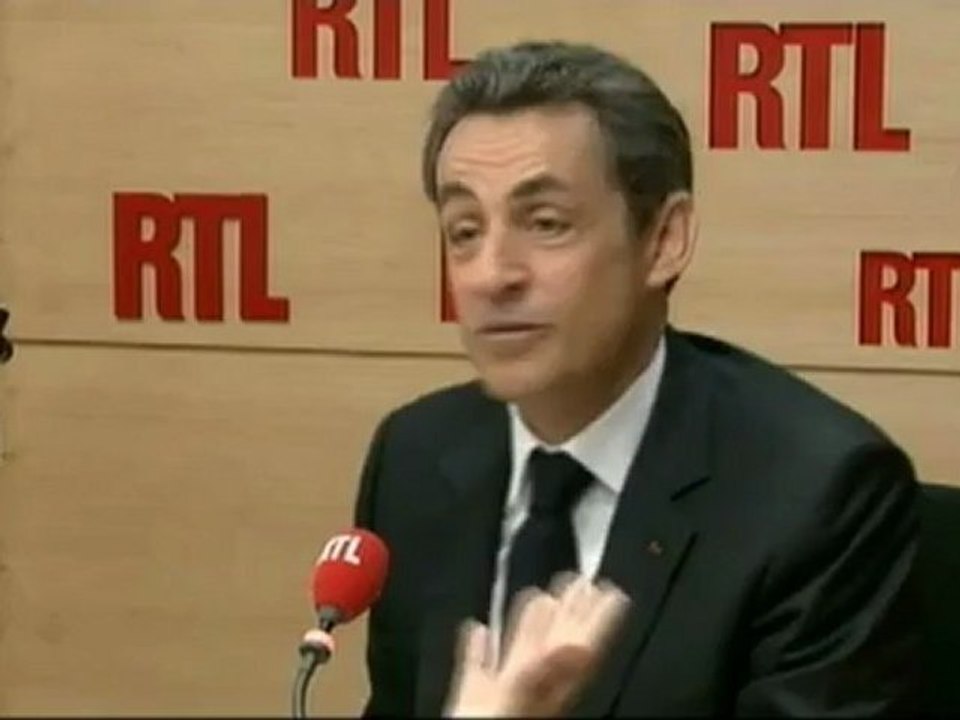 Nicolas Sarkozy, candidat UMP à l’élection présidentielle, sur RTL : "Hollande veut moins de riches, moi je veux moins de pauvres"