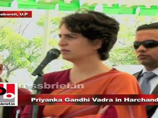 Priyanka Gandhi in Harchandpur (Raebareli) If Congress forms Govt, UP will progress