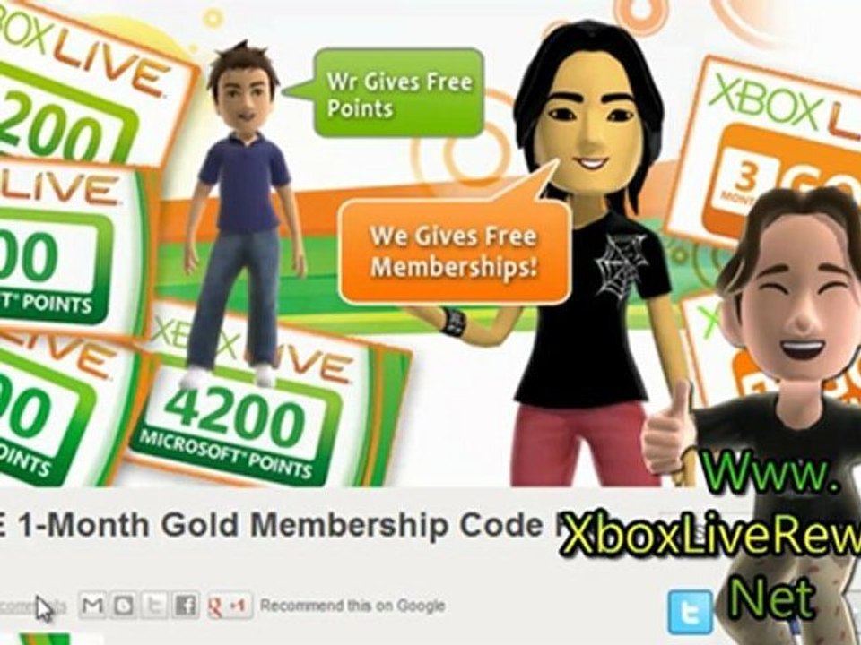 Free Xbox LIVE 1-Month Gold Subscription Code - Tutorial