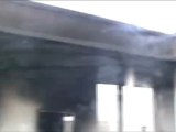 فري برسئ ريف حماه المحتل جرائم النظام السوري   حرق احد المنازل في قلعة المضيق 5 4 2012