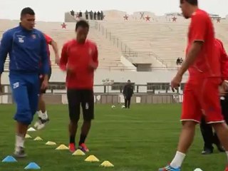 آخر تحضيرات النجم قبل لقاء الجيش الرواندي