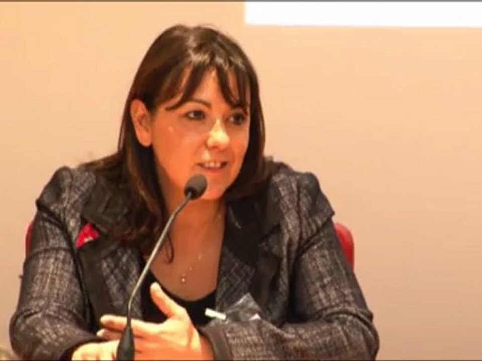 Catherine Poncin au colloque "le numérique, moteur du changement"