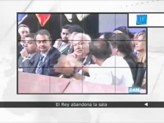 El Rey abandona su sitio en pleno discurso de Daniel Ortega