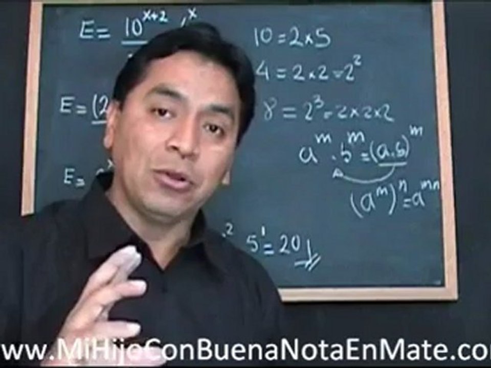Potencias y exponentes